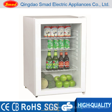 130L Countertop Tabletop Minibar Vertical Glass Door Refrigerator Visi Cooler